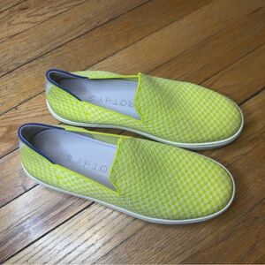 Rothy’s The Original Slip On Electric Check Sneakers Size Womens 7